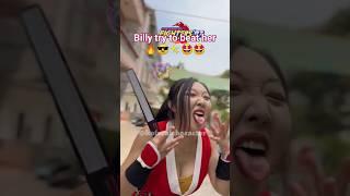 Billy try to Beat Her Best Fight Billy VS Mai #shortsfeed #ytshorts #shorts #kof