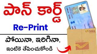 Pan card reprint reprint pan card online nsdl  physical pan card apply online 2024 telugu