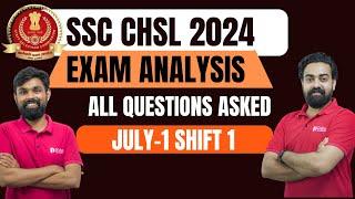SSC CHSL July 1 Shift 1- All Questions Asked GK Maths Reasoning  CHSL 2024 Malayalam #ssc #sscchsl