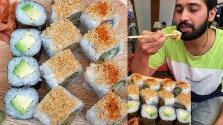 Japanese Sushi Making in India ऐसे बनाई जाती है जापान की मशहूर सुशी Indian Street Food  Delhi