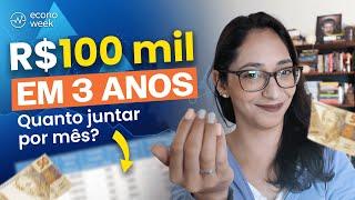 QUANTO INVESTIR para juntar R$100 MIL em 3 ANOS?