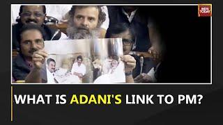 Rahul Gandhi Attacks Adani  Questions Adanis Quick Rise and Connection To PM Modi