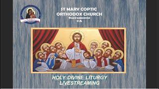 St Mary Coptic Orthodox Church Live Stream Sacramento. CA