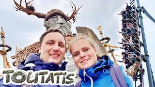 Wir testen Toutatis die höchste und schnellste Achterbahn Frankreichs   Parc Astérix Vlog 2023