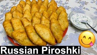 How to make best RUSSIAN PIROSHKI Easy Homemade Piroshki Recipe  Russian Piroshki with potatoes