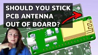 Dont place PCB antenna into middle of your board. Here is why ....  ESP32