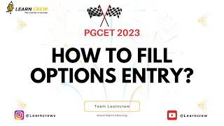 PGCET Option Entry 2023 How to Make the Right Choices for Your Future Success #pgcet2023