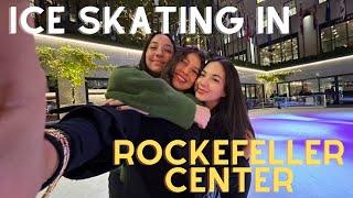 ICE SKATING IN ROCKEFELLER CENTER PRISCILLA PUBLIC HOTEL ROOFTOP HEALTHY PANCAKE RECIPE…NYC VLOG