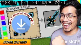 How to download Minecraft but you get what you draw like @AnshuBisht  for mcpe  Java 