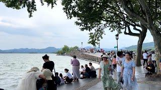 Chinese city  West Lake Cultural Landscape of Hangzhou  Walking Tour  Xihu  杭州西湖步行