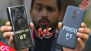 Poco F1 vs OnePlus 6T Full Comparison Camera Speed Design Battery  GT Hindi