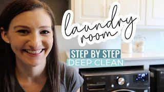 *UPDATED* LAUNDRY ROOM DEEP CLEAN  Step By Step Laundry Cleaning + Baby Milk Storage System