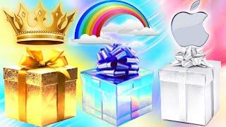 Escolha seu presente Choose Your Gift Gold Rainbow or Silver  Elige Tu Regalo 