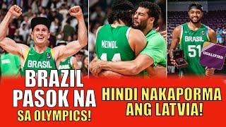 ANG DAMING NAIYAK SA FIBA OQT FINALS  TINAMBAKAN AGAD NG BRAZIL ANG LATVIA  PASOK NA SA OLYMPICS