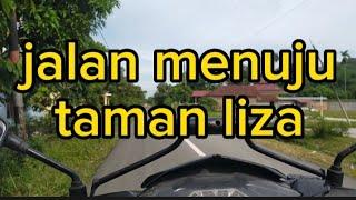 situasi jalan menuju taman wisata Liza outbond dan pemandian air panas.