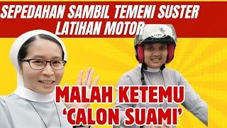 SEPEDAHAN SAMBIL TEMENI SUSTER LATIHAN MOTOR MALAH KETEMU CALON SUAMI  #suster #sepedah