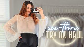 Transparent Try On Haul at Mall See-Through Clothes Trend