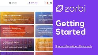 Zorbi - Getting Started Spaced-Repetition Flashcards