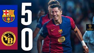 HIGHLIGHTS  FC BARCELONA 5 vs 0 YOUNG BOYS  UEFA CHAMPIONS LEAGUE 202425