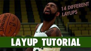 NBA 2K19 - LAYUP Tutorial Eurostep 360 Jelly Reverse Euro-Floater Spin Between The Legs