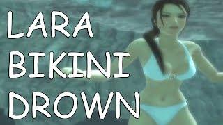 Tomb Raider Legend White Bikini Drowning