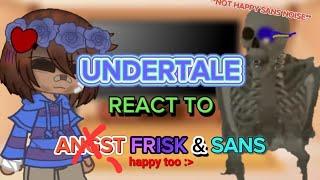 UNDERTALE REACT to SANS and FRISK  little lazy  mY Au a bit canon?  description please  