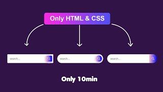 How To Make A Search Bar Using HTMLCSS  How To Make A Search Bar Using CSS