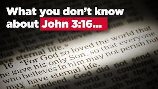 Here Are 4 Hidden Spiritual Truths of John 316