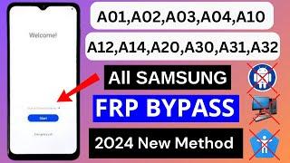 Samsung A01A02A03A04A10A12A14A20A30A31A32 Frp Bypass  Google Account Bypass Without PC