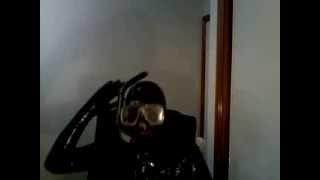 Full Rubber Snorkel and Diving Mask Poppers