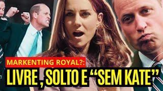 William tenta emplacar sem Kate Middleton mas vê dificuldades de “excluí-la” por sua popularidade