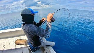 Mancing Jigging Di Laut 40Meter Isi nya Ikan Lezat Semua...