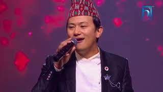 Coach Raju Halla Chalechha..  Finale Performance  The Voice of Nepal S3