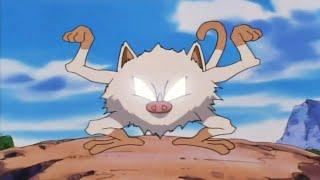 Mankey evolves into Primeape