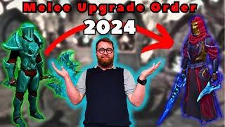 OPTIMAL Melee Upgrade Order Guide 2024 Runescape 3 #gamingvideos #gaming #guide