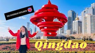 Qingdao the little Germany  China 4K Video Travel in China Tsingtao Beer Tour May 4th Square