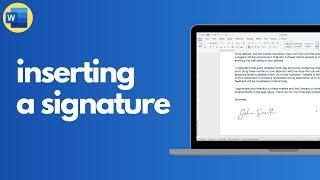 How to add a signature to a document in Microsoft Word