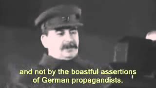 Stalin speech - November 7 1941 English subtitles