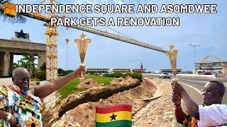AT LONG LAST GHANA INDEPENDENCE SQUARE IS BEING RENOVATED