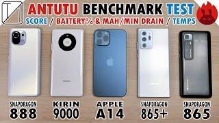 Xiaomi Mi 11 vs Mate 40 Pro  iPhone 12 Pro Max  Note 20 Ultra  Mi 10 Ultra AnTuTu Benchmark Test