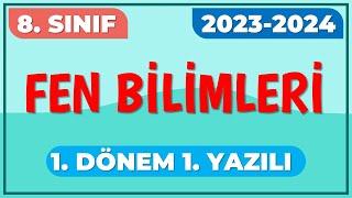 8. Sınıf Fen Bilimleri 1. Dönem 1. Yazılı Açık Uçlu Sorular #2024