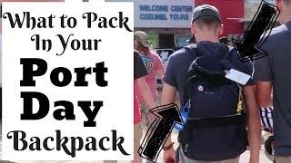 Cruise Tips  What to Pack in Your Port Day Bag