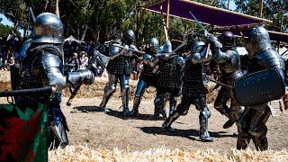 Central Coast Renaissance Festival in San Luis Obispo- KnightFighting Buhurt Medieval Armored Combat