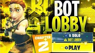 How To Get Into *BOT LOBBIES* In Fortnite CHAPTER 2  Fortnite Bot Lobby Glitch Chapter 2