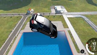 Car Jump Arena   Tower Diving   BeamNG drive