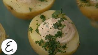 Smoked Salmon and Caviar Stuffed Potatoes  Emeril Lagasse