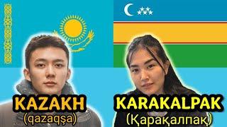 How Similar are Kazakh and Karakalpak? Closest Turkic Languages