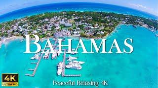 FLYING OVER BAHAMAS 4K UHD - Soothing Music Along With Beautiful Nature Video - 4K Video Ultra HD