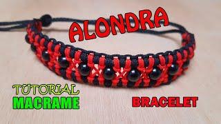 #DIY PULSERA NUDO ALONDRA CON CUENTAS   friendship bracelets