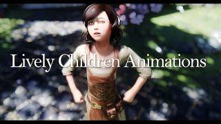 8K I SKYRIM MOD I Lively Children Animations I DAR